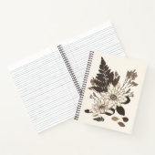 Dagen en bladeren - transparant op room. notitieboek (Binnen)