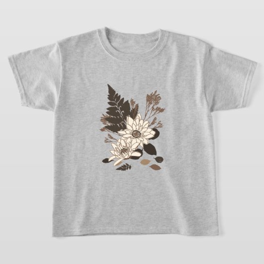 Dagen en bladeren - transparant op room. t-shirt (Laagn)