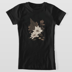 Dagen en bladeren - transparant op room. t-shirt