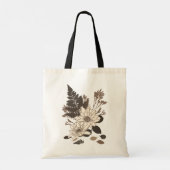 Dagen en bladeren - transparant op room. tote bag (Achterkant)