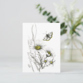 Dagen en Briefkaart van vlinder (Staand voorkant)