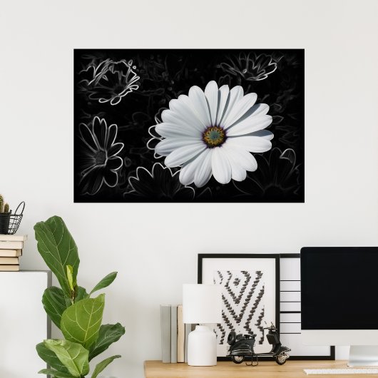 Dagen en schaduwen van grijs poster (Thuiskantoor)