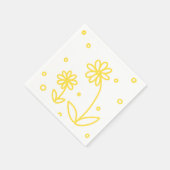 Dagen en Stippen 2 - Lemon Geel en Wit Servet (Hoek)