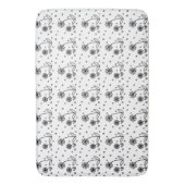 Dagen en Stippen 2 - Zwart en wit Badmat (Voorkant Verticaal)