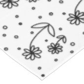 Dagen en Stippen 2 - Zwart en wit Tafelkleed (Gekanteld)