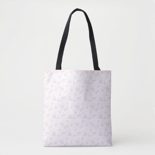 Dagen en Stippen - Pastel Roze, Geel en Paars Tote Bag (Voorkant)