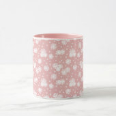 Dagen en Stippen - Roze en wit Mok (Midden)