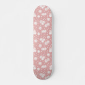 Dagen en Stippen - Roze en wit Persoonlijk Skateboard (Voorkant)