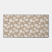 Dagen en Stippen - Taupe, zwart en wit Bureaumat (Voorkant)