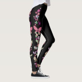 Dagen en vlinders, plakband, Floral afdrukken Leggings (Rechts)