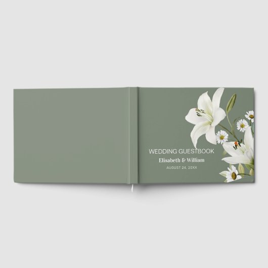 Dagen en witte gelilies gastenboek (Volledig)