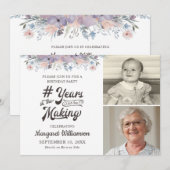 Dagen Floral 2 Foto's van de MAKING Kaart (Voorkant / Achterkant)