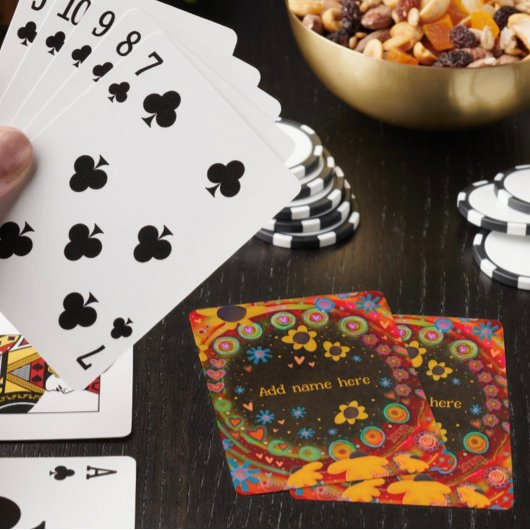 " dagen" Geïnspireerd op naam van afspeelkaarten Pokerkaarten