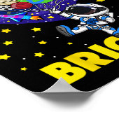 Dagen helderder 100e dag van de school astronaut r poster (Hoek)