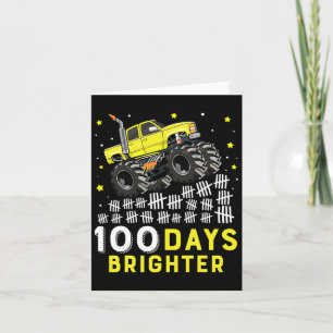 Dagen helderder monster truck 100 dagen van school kaart