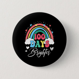Dagen Helderder Regenboog Leraar Student 100ste Da Ronde Button 5,7 Cm