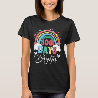 Dagen Helderder Regenboog Leraar Student 100ste Da T-shirt