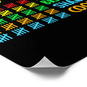 Dagen helderder slimmer scherper 100 dagen school poster (Hoek)