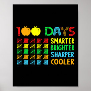 Dagen helderder slimmer scherper 100 dagen school poster