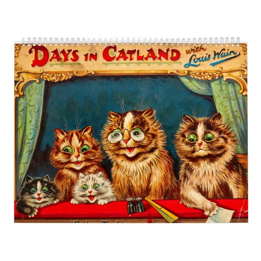 Dagen in CatLand, kalender van Louis Wain (Hoes)