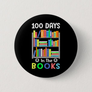 Dagen in de boeken Lezen Librarian Teacher Student Ronde Button 5,7 Cm