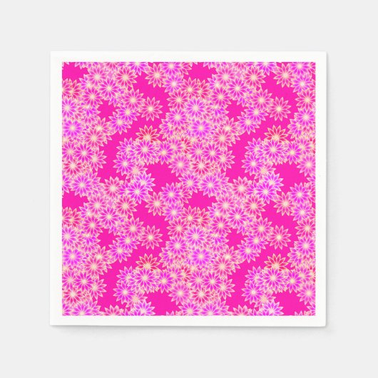 Dagen in diepe roze en orchidee servetten (Voorkant)