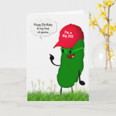 Dagen in een Pet met een rode bal Kaart (Gele Bloem)