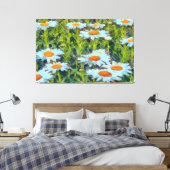 Dagen in een tuinbouwkunst canvas afdruk (Insitu (Slaapkamer))