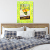 Dagen in Glass Photography Yellow Border Canvas Afdruk (Insitu (Slaapkamer))