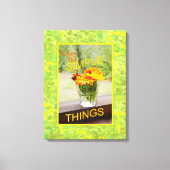 Dagen in Glass Photography Yellow Border Canvas Afdruk (Voorkant)