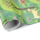 Dagen in het Dog Park Cadeaupapier (Rol Hoek)