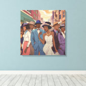 Dagen in het verleden canvas afdruk (Insitu (Houten vloer))