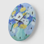 Dagen in vase-wandklok grote klok (Hoek)