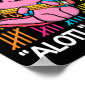 Dagen is Alotl schoolplezier 100ste dag van school Poster (Hoek)