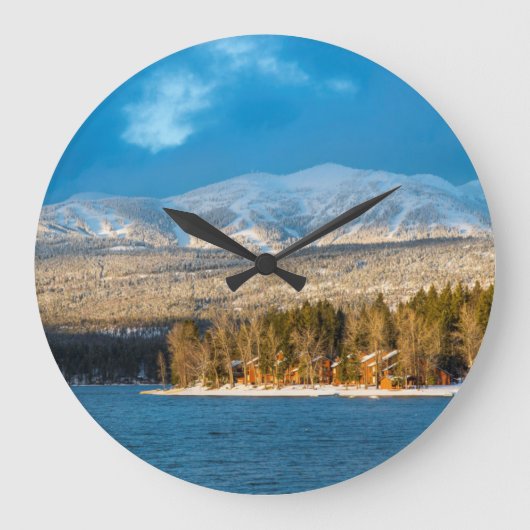 Dagen laatste licht op skiloop van witvis grote klok (Voorkant)