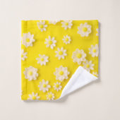 Dagen met een gele achtergrond bad handdoek (Wasdoekje)