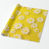 Dagen met een gele achtergrond cadeaupapier (Uitgerold)