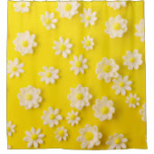 Dagen met een gele achtergrond douchegordijn (Voorkant)