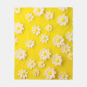 Dagen met een gele achtergrond fleece deken (Voorkant)