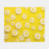 Dagen met een gele achtergrond fleece deken (Voorkant (Horizontaal))