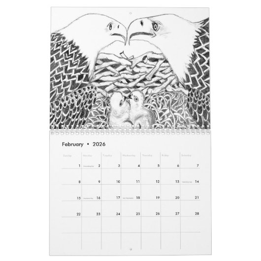 DAGEN MET ELGF HARRIET OZZIE M15 Es HOME STRONGER Kalender (Feb 2026)