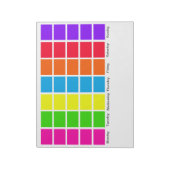 Dagen Notitieblokken voor kleurcodeprogramma's voo (Linkerzijde)