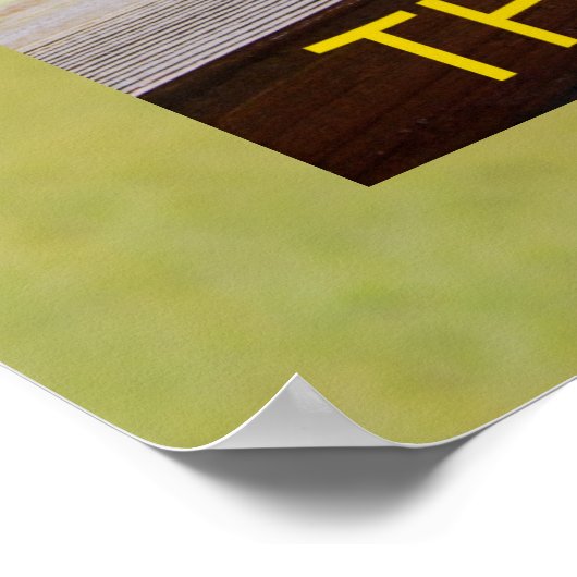 Dagen op glazen foto poster (Hoek)