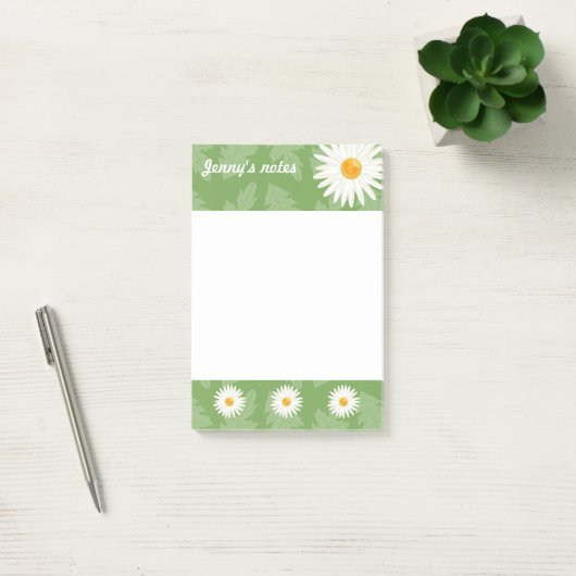 Dagen op groen met aangepaste titel post-it® notes (Kantoor)