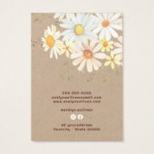 Dagen op kraftpapier met visitekaartje (Achterkant)