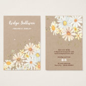 Dagen op kraftpapier met visitekaartje (Voorkant /achterkant)