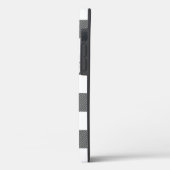 Dagen op zwarte en witte buffelplaat Case-Mate iPhone case (Achterkant / Links)