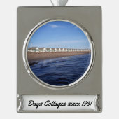 Dagen Ornament Klantenbanner Verzilverd Banner Ornament (Voorkant)