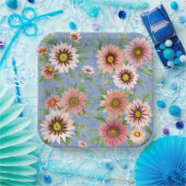 Dagen over  flora botanische kunst papieren bordje (Feest)