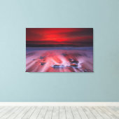 Dagen over het Zee van de storm Canvas Afdruk (Insitu (Houten vloer))